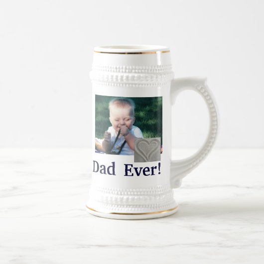 Best Dad Photo Stein Bierpul (Rechts)