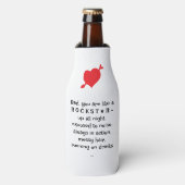 Best Dad, Rockstar, Custom Daddy Gift For Summer, Flesjeskoeler (Fles Voorkant)