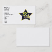Best Dad Star 2 - Business Contactkaartje (Voorkant / Achterkant)