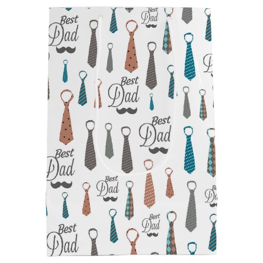 Best Dad Style: een gebonden en waar eerbetoon Medium Cadeauzakje (Achterkant)