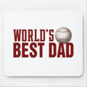 Best Dad Typography Baseball | MUISMAT (Voorkant)
