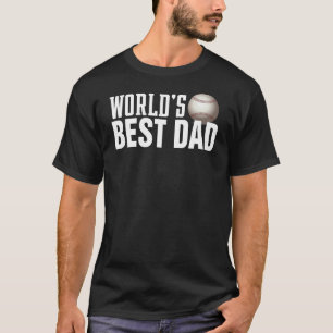 Best Dad Typography Baseball   Shirt
