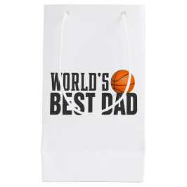 Best Dad Typography Basketball | Gift Bag Klein Cadeauzakje