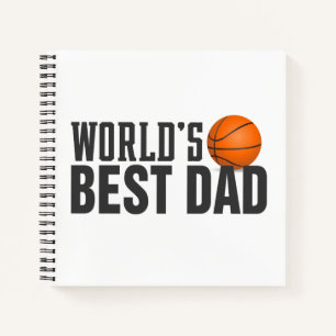 Best Dad Typography Basketball   Laptop Notitieboek