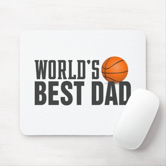 Best Dad Typography Basketball | MUISMAT (Met muis)