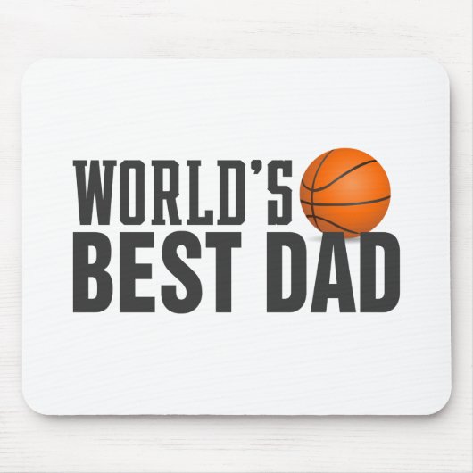 Best Dad Typography Basketball | MUISMAT (Voorkant)