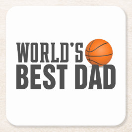 Best Dad Typography Basketball | ONDERZETTER