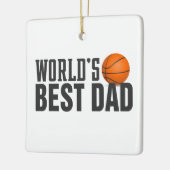 Best Dad Typography Basketball | ORNAMENT (Links)