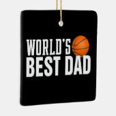 Best Dad Typography Basketball | ORNAMENT (Rechts)