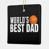 Best Dad Typography Basketball | ORNAMENT (Links)