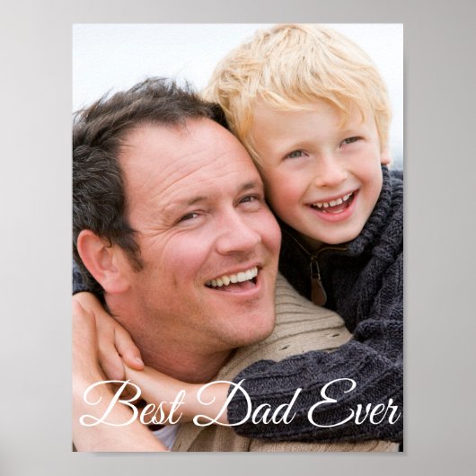 Best Dad Vaderdag Foto Poster (Voorkant)