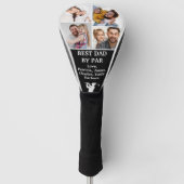 Best Dad van Par Custom 4 Photo Vaderdag Golf Golfheadcover (Voorkant)