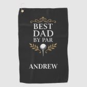 Best Dad van Par Custom Golf Towel Golfhanddoek (Voorkant)