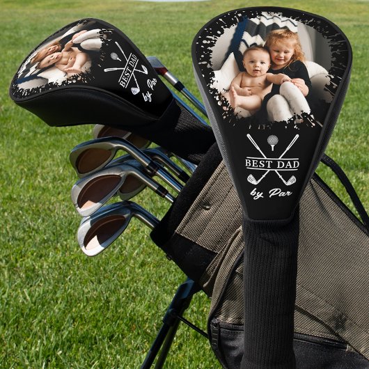 Best Dad van Par Custom Photo Vaderdag Golfheadcover
