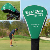 Best Dad van Par Father's Custom Name Green Golfheadcover