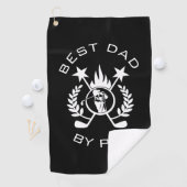 Best Dad van Par Father's Gift Golfhanddoek (Insitu)