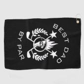 Best Dad van Par Father's Gift Golfhanddoek (Horizontaal)