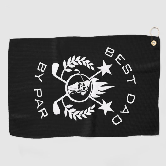 Best Dad van Par Father's Gift Golfhanddoek (Horizontaal)