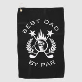 Best Dad van Par Father's Gift Golfhanddoek (Voorkant)