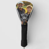 Best Dad van Par Foto Instagram Vaderdag Golfheadcover (Voorkant)