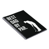 Best Dad van Par Funny Black Golf Cadeaus voor Vad Notitieboek (Rechterzijde)