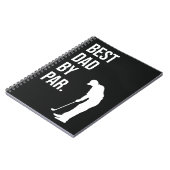 Best Dad van Par Funny Black Golf Cadeaus voor Vad Notitieboek (Linkerzijde)
