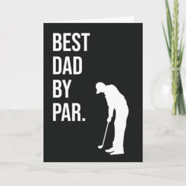 Best Dad van Par Funny Golf Kaarten voor Father Hu