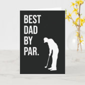 Best Dad van Par Funny Golf Kaarten voor Father Hu (Gele Bloem)