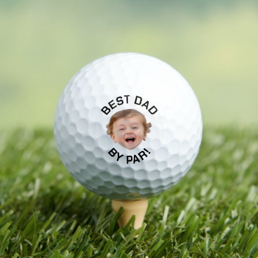 Best Dad van Par Golf Ball, New Dad, Custom Face Golfballen (Insitu Shirt)