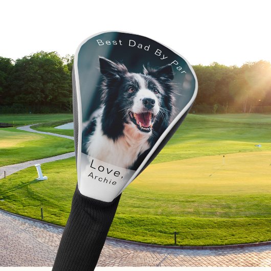 Best Dad van Par Hondenliefhebber  Foto Golfheadcover