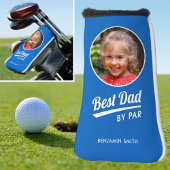 Best Dad van Par Kinderen fotonaam Blue Putter Golfheadcover