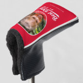 Best Dad van Par Kinderen fotonaam Red Putter Golfheadcover (3/4 voorkant)