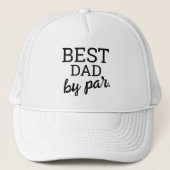 Best Dad van Par Moderne typografie Trucker Pet (Voorkant)