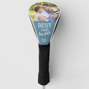Best Dad van Par Vaderdag Foto Dusty Blue Golfheadcover