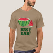 Best Dad Watermelon Cartoon Characters T-shirt (Voorkant)