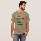 Best Dad Watermelon Cartoon Characters T-shirt (Voorkant volledig)