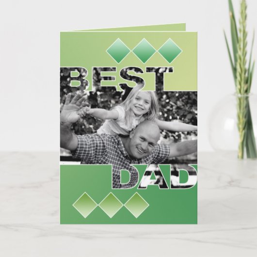 Best Dad Wenskaart Kaart (Voorkant)