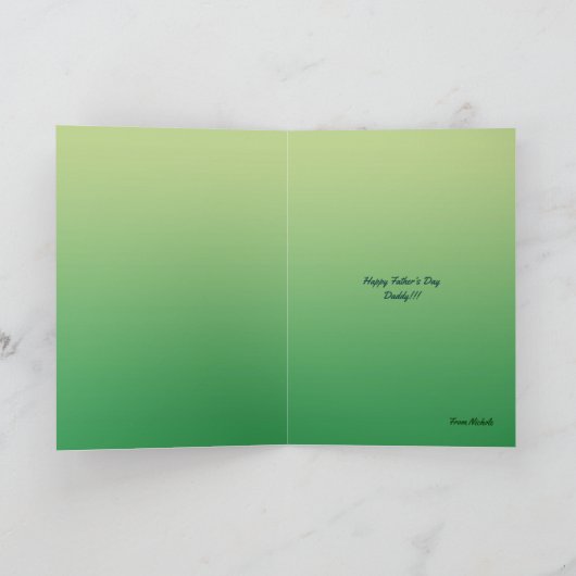 Best Dad Wenskaart Kaart (Binnen)