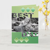 Best Dad Wenskaart Kaart (Gele Bloem)