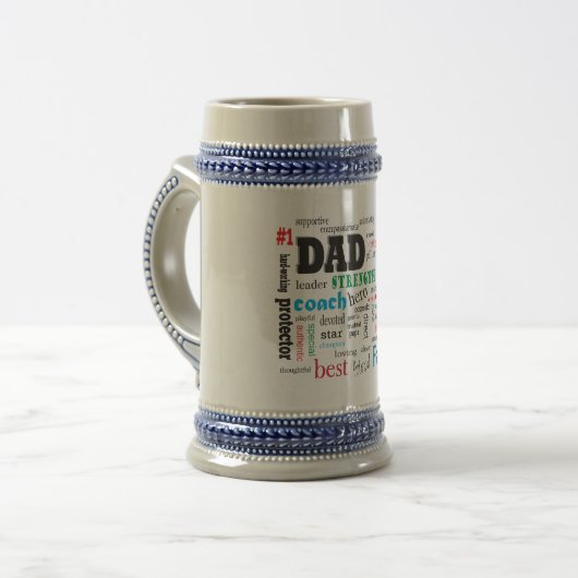Best Dad Word Cloud Bierpul (Voorkant links)