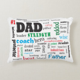Best Dad Word Cloud Decoratief Kussen