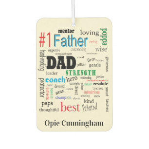 Best Dad Word Cloud Fabulous Epic Luchtverfrisser