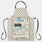 Best Dad Word Cloud Fabulous Epic Schort (Voorkant)