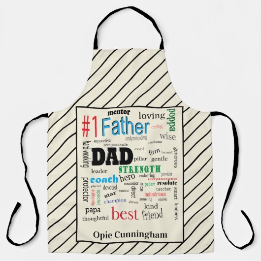 Best Dad Word Cloud Fabulous Epic Schort (Voorkant)