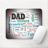 Best Dad Word Cloud Muismat (Met muis)