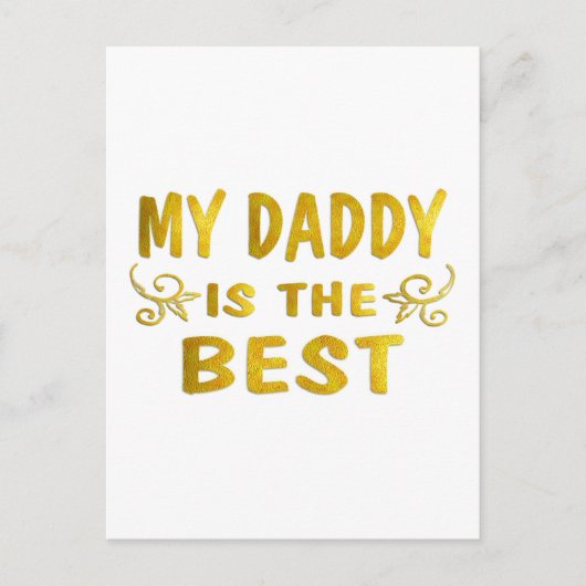 Best Daddy Briefkaart (Voorkant)