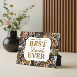 Best Daddy Ever Father's Day Photo Frame Collage Fotoplaat