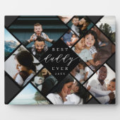 Best Daddy Ever Modern Photo Collage Gift Keepsake Fotoplaat (Voorkant)