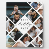 Best Daddy Ever Modern Photo Collage Gift Keepsake Fotoplaat (Voorkant)