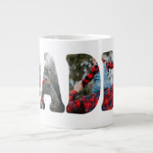 Best Daddy Ever Photo Mug, Custom Father birthday  Grote Koffiekop (Voorkant)